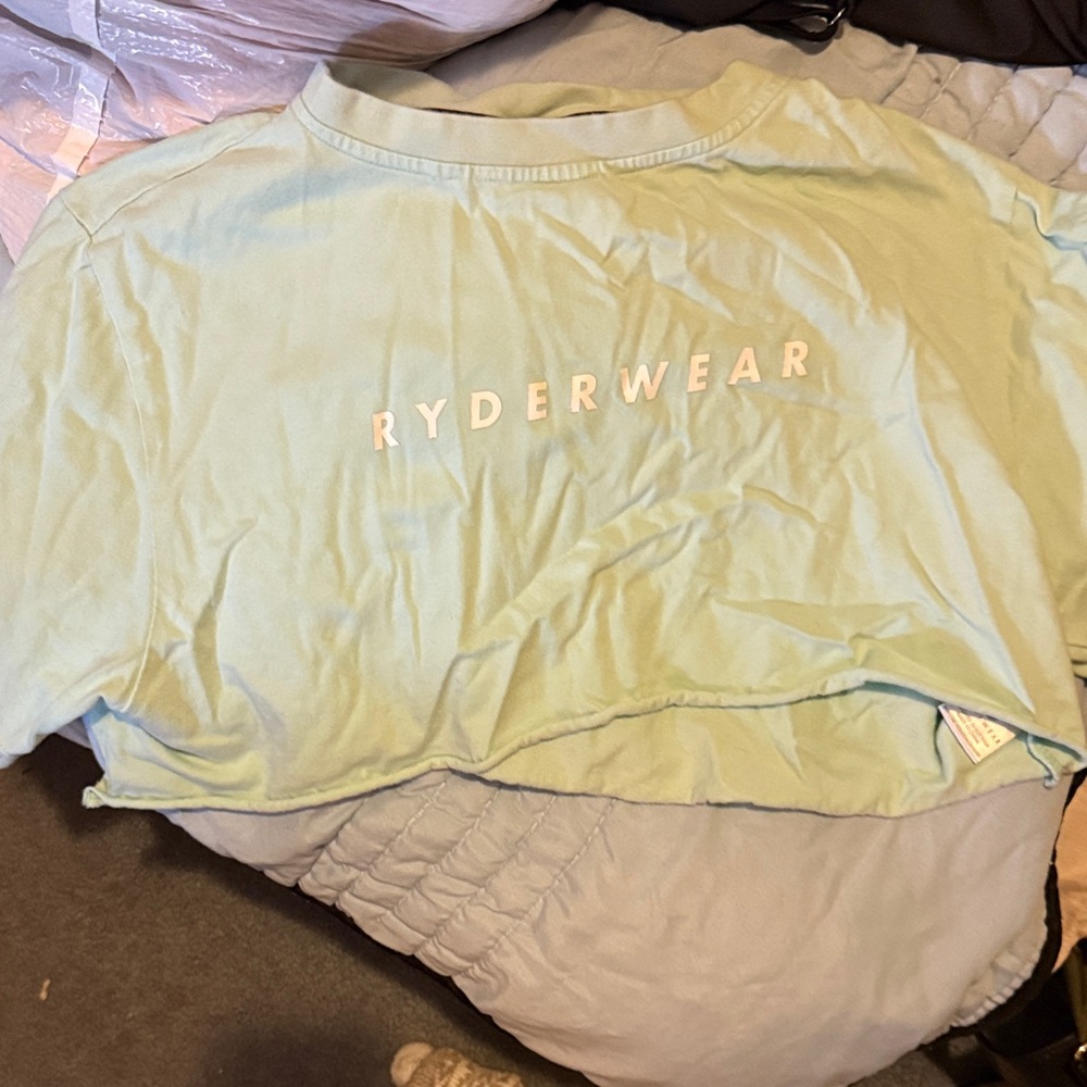 Ryderwear Mint Green Logo Crop Top